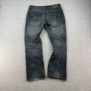 Jinzu Jeans Men 37x32 Baggy Denim Embroidered Hip Hop Y2k Street Grunge Skater